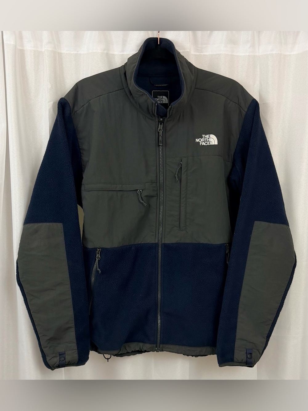 The North Face Navy & Gray Performance Polartec Warm Fleece Jacket Medium